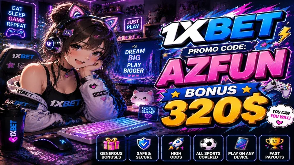 The 1xbet free code AZFUN unlocks a welcome bonus and a 25% VPN discount for new players